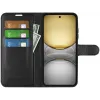 Phonesta Litchi Skin Book Wallet Case hoesje voor Realme C75 - Zwart 3