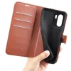 Phonesta Litchi Skin Book Wallet Case hoesje voor OnePlus 15R - Bruin 5