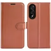 Phonesta Litchi Skin Book Wallet Case hoesje voor OnePlus Nord 5 - Bruin 0