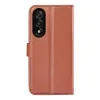 Phonesta Litchi Skin Book Wallet Case hoesje voor OnePlus Nord 5 - Bruin 2