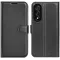 Phonesta Litchi Skin Book Wallet Case hoesje voor OnePlus Nord 5 - Zwart