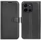 Phonesta Litchi Skin Book Wallet Case hoesje voor OnePlus Nord 6 - Zwart