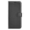 Phonesta Litchi Skin Book Wallet Case hoesje voor OnePlus Nord 6 - Zwart 1
