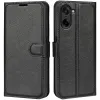 Phonesta Litchi Skin Book Wallet Case hoesje voor OnePlus Nord CE5 - Zwart 0