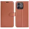Phonesta Litchi Skin Book Wallet Case hoesje voor HONOR 600 Lite - Bruin
