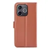 Phonesta Litchi Skin Book Wallet Case hoesje voor HONOR 600 Lite - Bruin 2