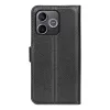 Phonesta Litchi Skin Book Wallet Case hoesje voor HONOR 600 Lite - Zwart 2