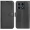 Phonesta Litchi Skin Book Wallet Case hoesje voor Xiaomi 15T - Zwart