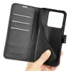 Phonesta Litchi Skin Book Wallet Case hoesje voor Xiaomi 15T - Zwart 5