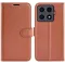 Phonesta Litchi Skin Book Wallet Case hoesje voor Xiaomi 15T Pro - Bruin