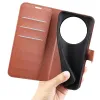 Phonesta Litchi Skin Book Wallet Case hoesje voor Xiaomi 17 Ultra - Bruin 5