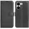 Phonesta Litchi Skin Book Wallet Case hoesje voor Xiaomi Poco X8 Pro - Zwart