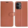 Phonesta Litchi Skin Book Wallet Case hoesje voor Xiaomi Poco X8 Pro Max - Bruin 0