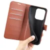 Phonesta Litchi Skin Book Wallet Case hoesje voor Xiaomi Redmi 15C / Xiaomi Poco C85 - Bruin 5