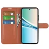 Phonesta Litchi Skin Book Wallet Case hoesje voor Xiaomi Redmi Note 15 4G/5G / Xiaomi Poco M8 - Bruin 3