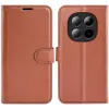 Phonesta Litchi Skin Book Wallet Case hoesje voor Xiaomi Redmi Note 15 Pro 5G - Bruin 0