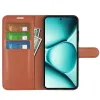 Phonesta Litchi Skin Book Wallet Case hoesje voor Xiaomi Redmi Note 15 Pro 5G - Bruin 3