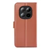 Phonesta Litchi Skin Book Wallet Case hoesje voor Xiaomi Redmi Note 15 Pro Plus / Xiaomi Poco M8 Pro - Bruin 2