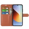 Phonesta Litchi Skin Book Wallet Case hoesje voor Xiaomi Redmi A7 Pro - Bruin 3