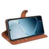 Phonesta Litchi Skin Book Wallet Case hoesje voor Oppo A6x - Bruin 4