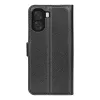Phonesta Litchi Skin Book Wallet Case hoesje voor Oppo A6x - Zwart 2