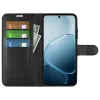 Phonesta Litchi Skin Book Wallet Case hoesje voor Oppo A6x - Zwart 3