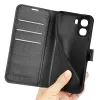 Phonesta Litchi Skin Book Wallet Case hoesje voor Oppo A6x - Zwart 5