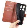Phonesta Litchi Skin Book Wallet Case hoesje voor Oppo Find X9 - Bruin 5