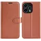Phonesta Litchi Skin Book Wallet Case hoesje voor Oppo Reno15 - Bruin