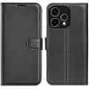 Phonesta Litchi Skin Book Wallet Case hoesje voor Oppo Reno15 - Zwart 0