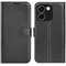 Phonesta Litchi Skin Book Wallet Case hoesje voor Oppo Reno15 F/FS - Zwart