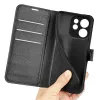 Phonesta Litchi Skin Book Wallet Case hoesje voor Oppo Reno15 F/FS - Zwart 5