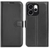 Phonesta Litchi Skin Book Wallet Case hoesje voor Oppo Reno15 Pro - Zwart 0
