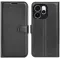 Phonesta Litchi Skin Book Wallet Case hoesje voor Oppo Reno15 Pro - Zwart