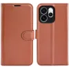 Phonesta Litchi Skin Book Wallet Case hoesje voor Oppo Reno15 Pro Max - Bruin 0