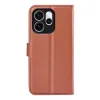 Phonesta Litchi Skin Book Wallet Case hoesje voor Oppo Reno15 Pro Max - Bruin 2