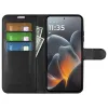 Phonesta Litchi Skin Book Wallet Case hoesje voor Motorola Signature - Zwart 3