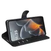 Phonesta Litchi Skin Book Wallet Case hoesje voor Motorola Signature - Zwart 4