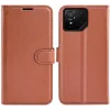 Phonesta Litchi Skin Book Wallet Case hoesje voor Asus ROG Phone 9/9 Pro - Bruin 0