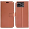 Phonesta Litchi Skin Book Wallet Case hoesje voor Asus Zenfone 12 Ultra - Bruin 0