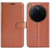 Phonesta Litchi Skin Book Wallet Case hoesje voor Oppo Find X9 Ultra - Bruin 0