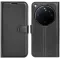 Phonesta Litchi Skin Book Wallet Case hoesje voor Oppo Find X9 Ultra - Zwart