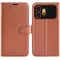 Phonesta Litchi Skin Book Wallet Case hoesje voor HONOR 600/600 Pro - Bruin