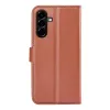 Phonesta Litchi Skin Book Wallet Case hoesje voor Samsung Galaxy A57 - Bruin 2