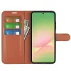 Phonesta Litchi Skin Book Wallet Case hoesje voor Samsung Galaxy A57 - Bruin 3