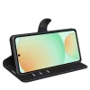 Phonesta Litchi Skin Book Wallet Case hoesje voor Samsung Galaxy S25 FE - Zwart 4
