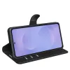 Phonesta Litchi Skin Book Wallet Case hoesje voor Samsung Galaxy S26 - Zwart 4
