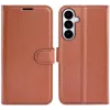 Phonesta Litchi Skin Book Wallet Case hoesje voor Samsung Galaxy S26 Plus - Bruin 0