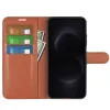 Phonesta Litchi Skin Book Wallet Case hoesje voor Samsung Galaxy S26 Ultra - Bruin 3