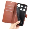 Phonesta Litchi Skin Book Wallet Case hoesje voor Nothing Phone (3) - Bruin 5